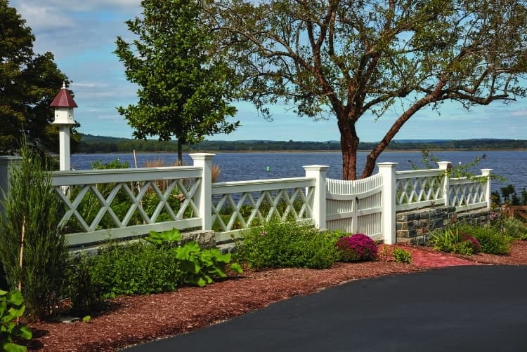 a fence with a gate in a yard