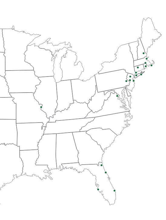 a map of all Walpole locations